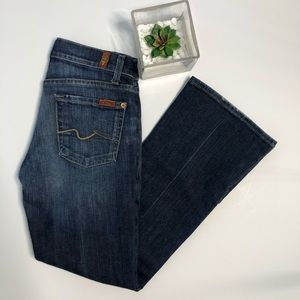 7FAM Flip Flop Jeans Sz 24 Dark Wash